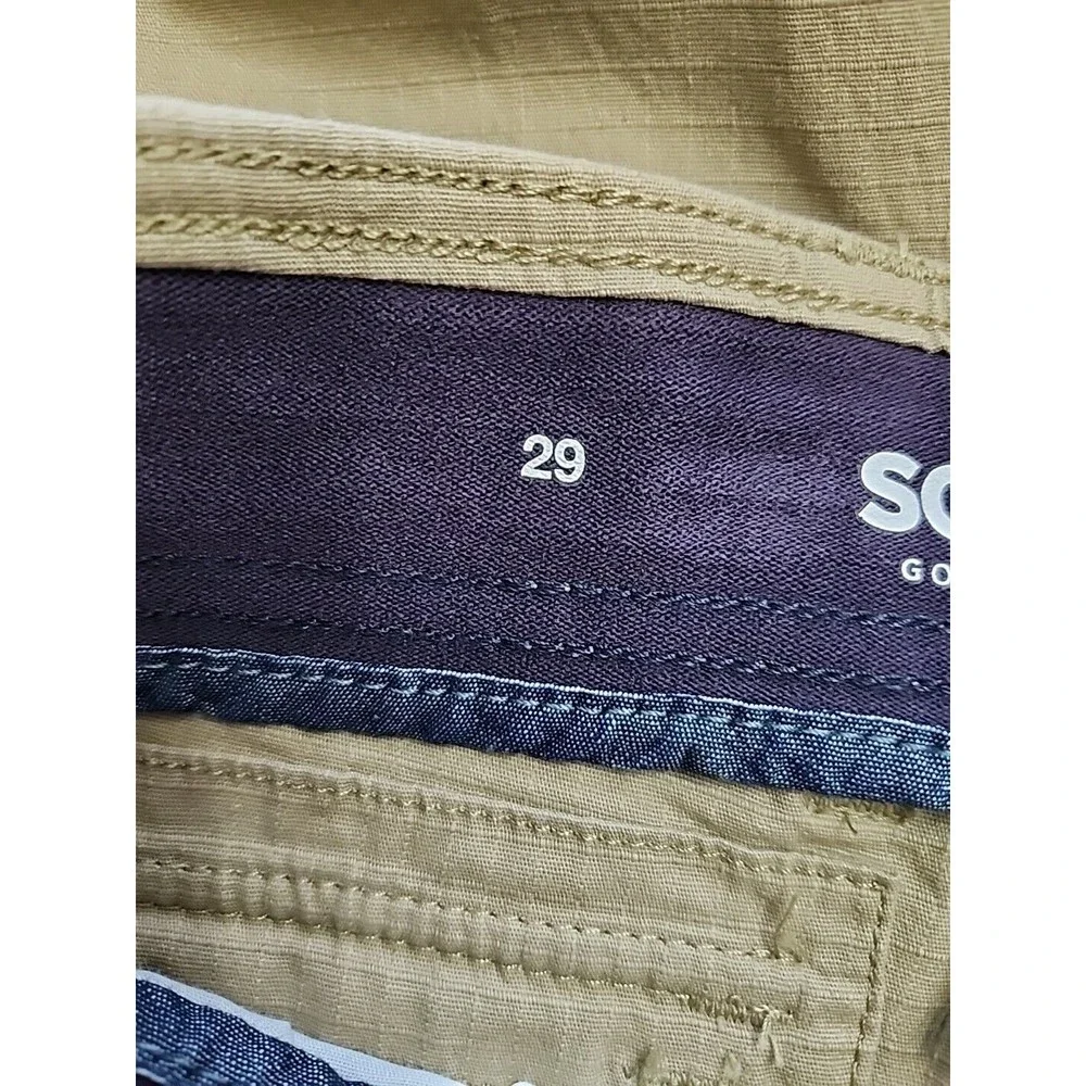 Sonoma Flexwear Ripstop Cargo Shorts Mens 29 Brown Cotton Stretch NEW